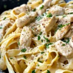 Homemade Creamy Garlic Herb Chicken Pasta photo