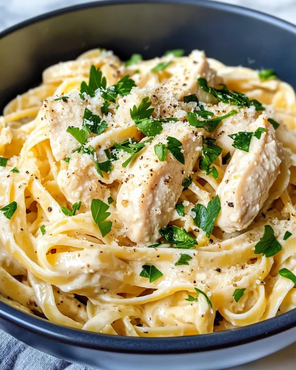 Easy Creamy Garlic Herb Chicken Pasta recipe image
