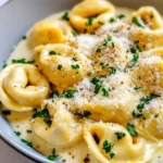 Homemade Creamy Garlic Parmesan Tortellini recipe photo