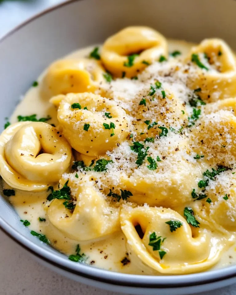 Homemade Creamy Garlic Parmesan Tortellini recipe photo