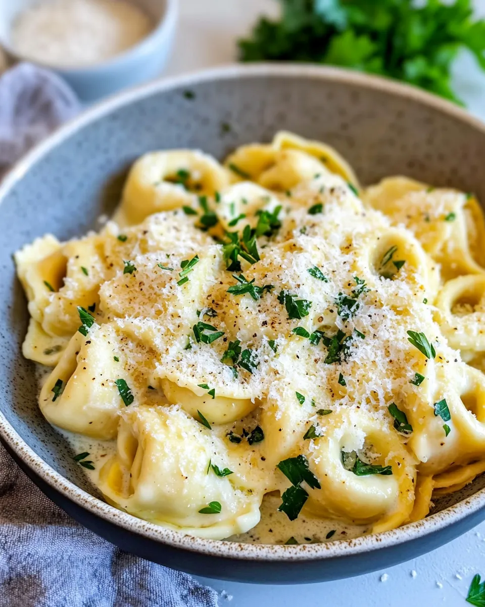 Delicious Creamy Garlic Parmesan Tortellini picture