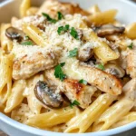 Homemade Creamy Mushroom Chicken Pasta Bake photo