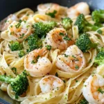 Homemade Creamy Shrimp and Broccoli Pasta recipe photo