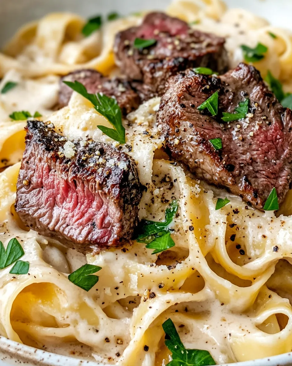 Classic Creamy Steak Pasta for Effortless Gourmet Dining image