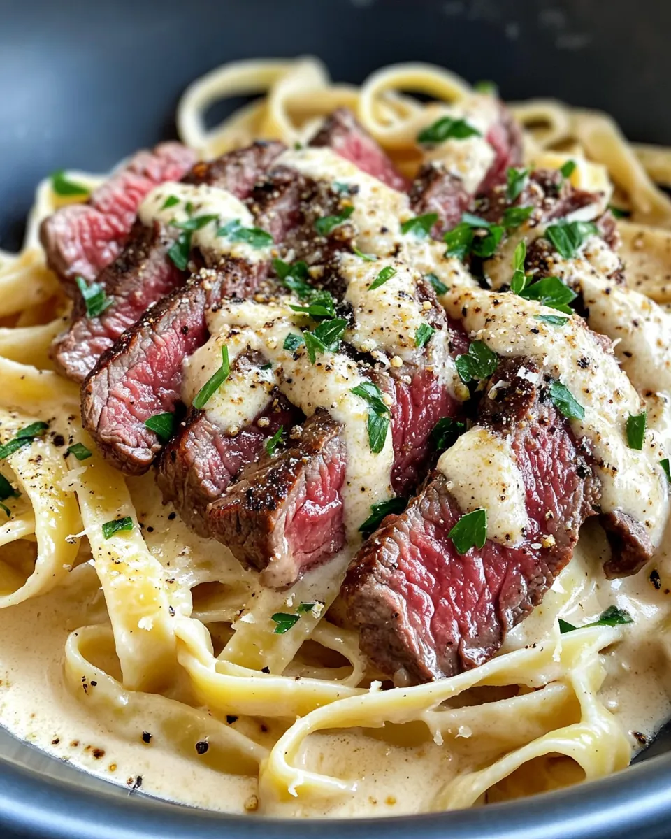 Delicious Creamy Steak Pasta for Effortless Gourmet Dining shot