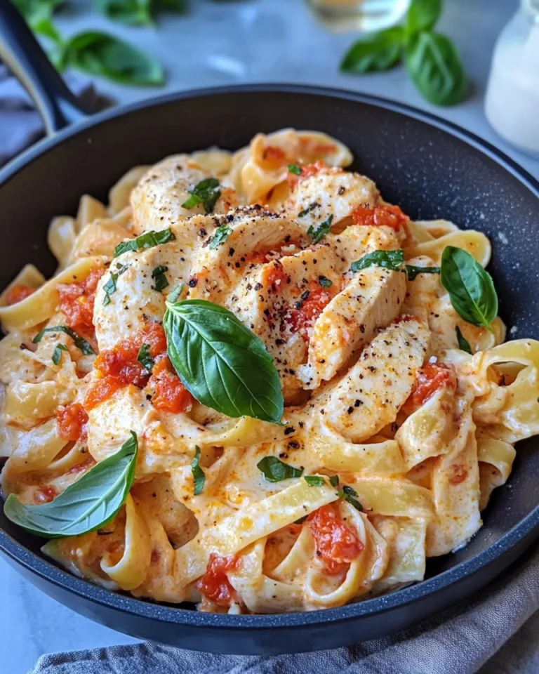 Homemade Creamy Tomato Basil Chicken Pasta photo