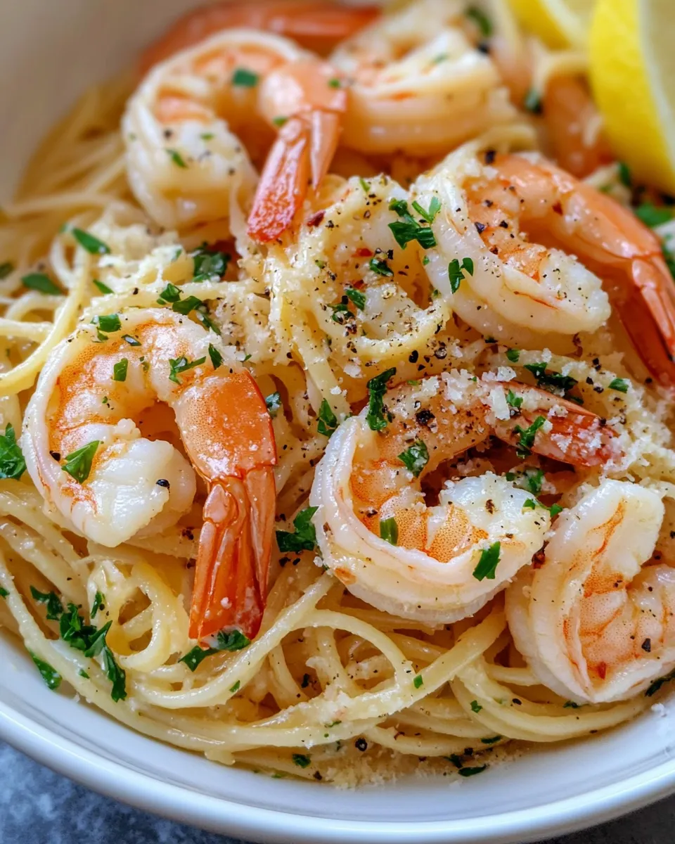 Delicious Garlic Butter Shrimp Scampi Pasta dish photo