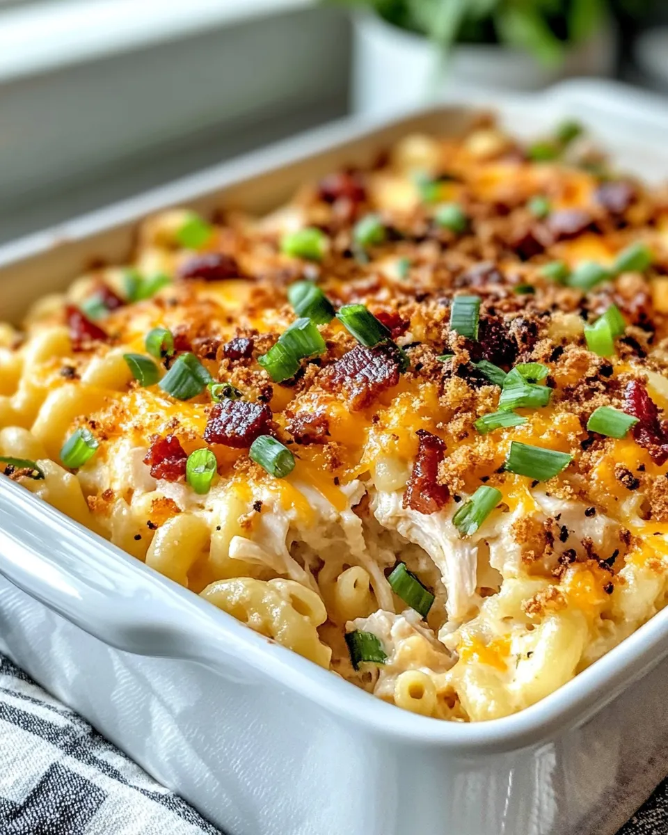 Homemade Loaded Chicken and Bacon Mac recipe photo