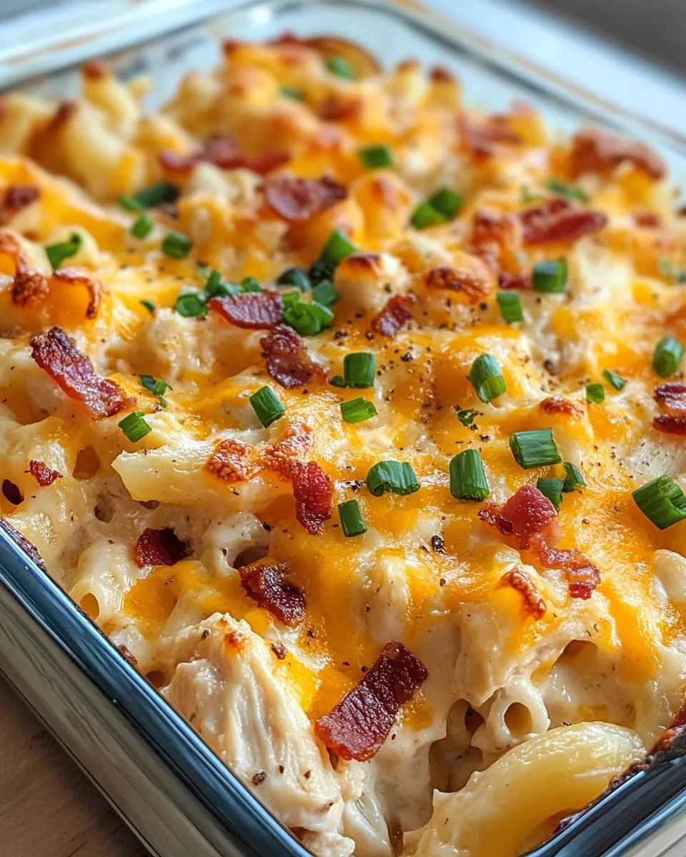 Classic Loaded Chicken and Bacon Mac dish photo