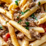 Homemade One-Pot Creamy Cajun Beef Pasta recipe photo