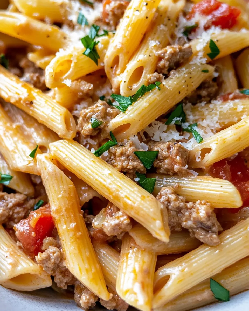 Homemade One-Pot Creamy Cajun Beef Pasta recipe photo