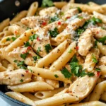 Homemade Spicy Garlic Butter Chicken Pasta photo
