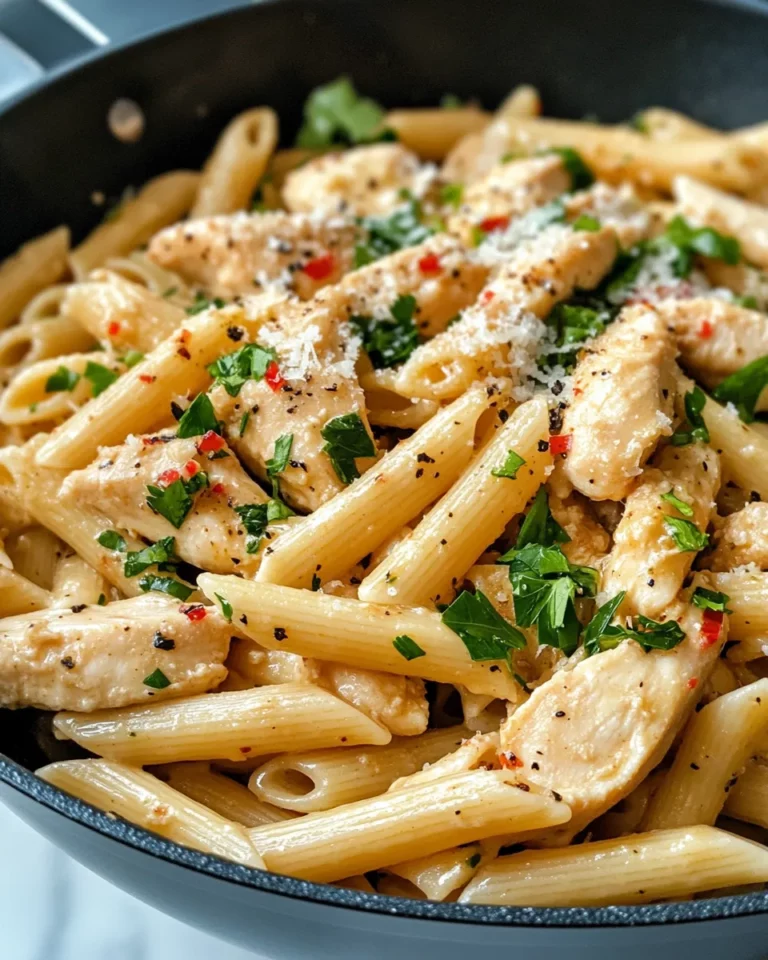 Homemade Spicy Garlic Butter Chicken Pasta photo