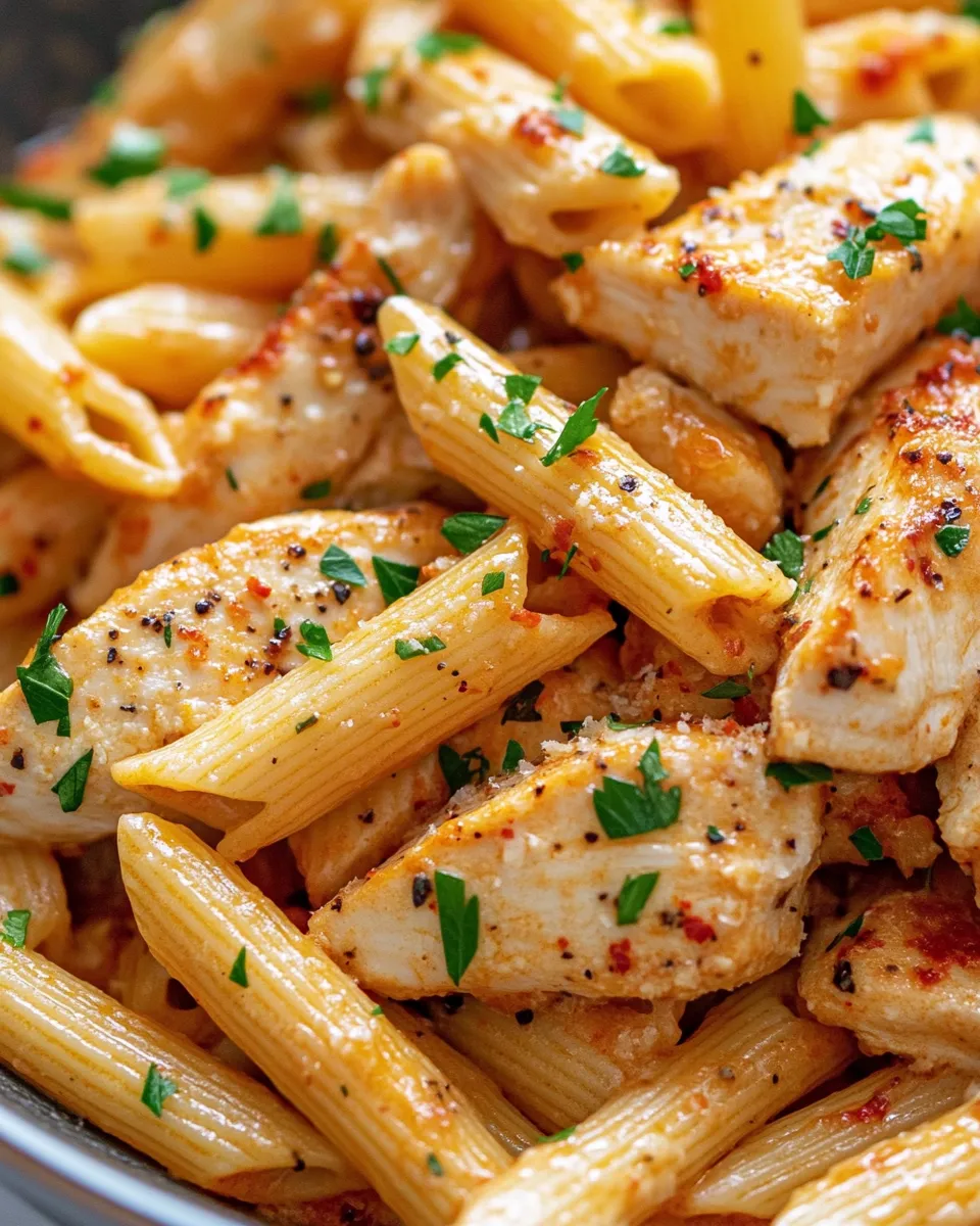 Delicious Spicy Garlic Butter Chicken Pasta dish photo