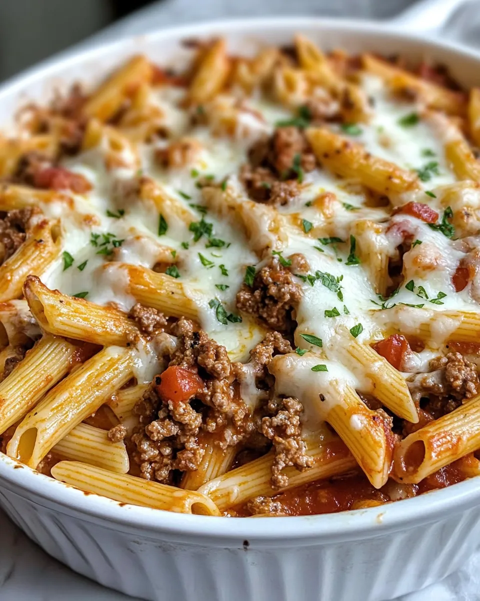 Delicious The Best Beef & Cheeseburger Pasta Casserole dish photo