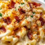 Homemade White Cheddar Bacon Mac and Cheese recipe photo