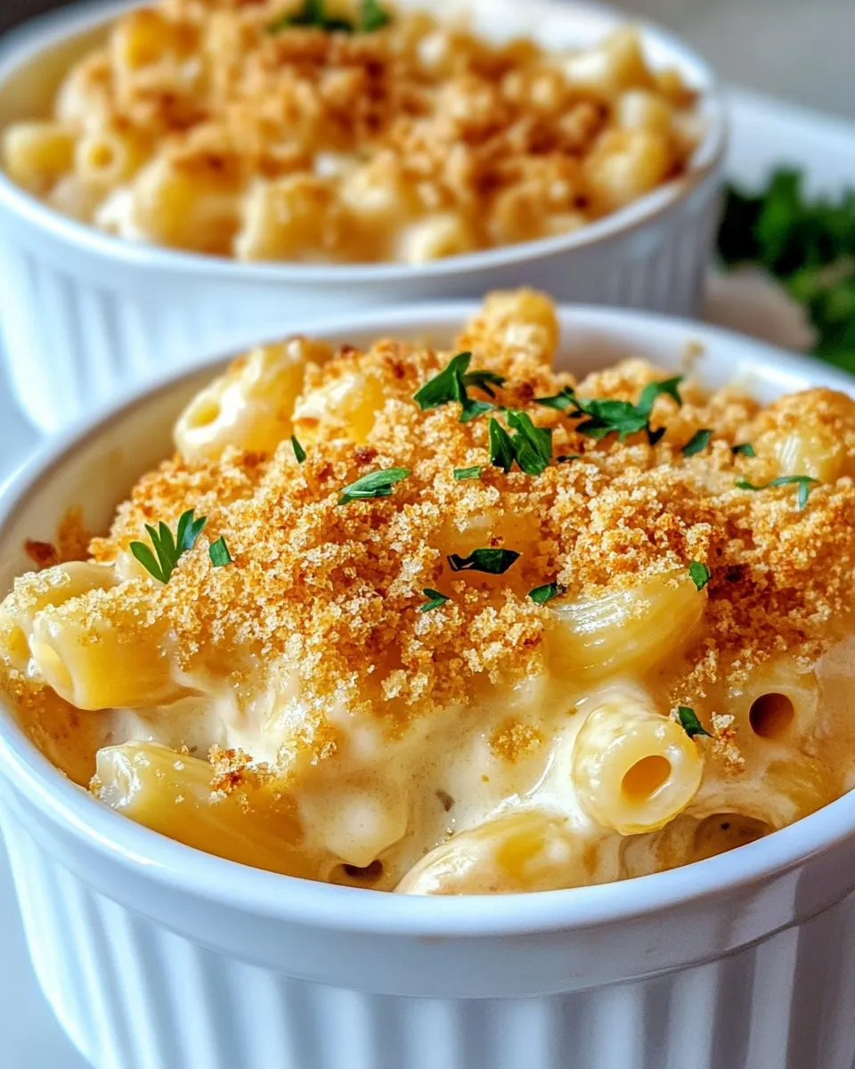 Delicious White Cheddar Garlic Mac and Cheese dish photo