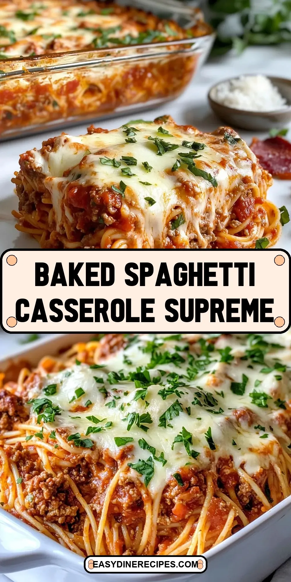 Baked Spaghetti Casserole Supreme (Healthy & Delicious)