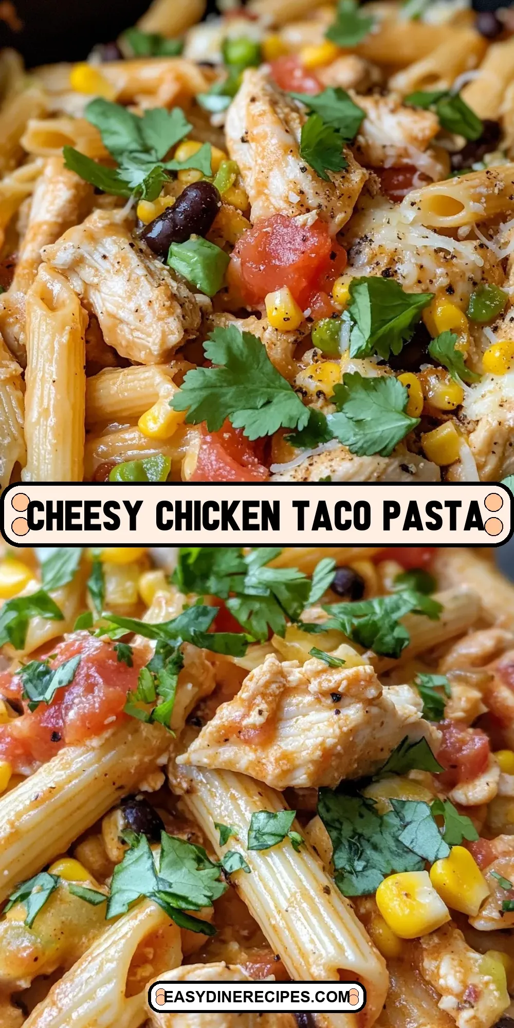 Cheesy Chicken Taco Pasta Recipe