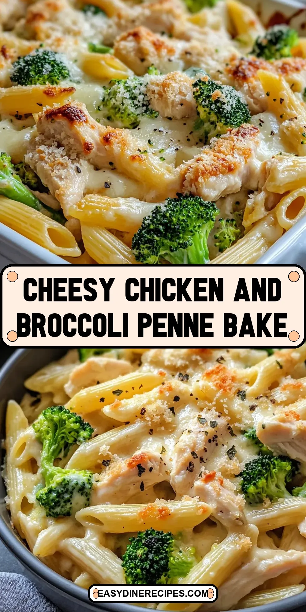 Cheesy Chicken And Broccoli Penne Bake Recipe