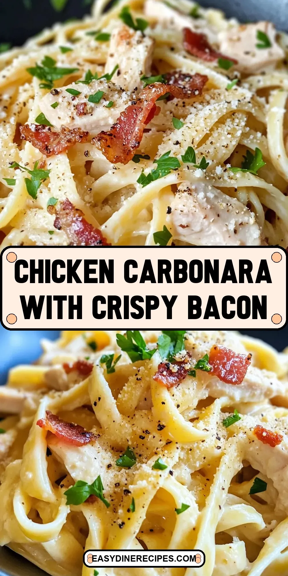 Chicken Carbonara With Crispy Bacon Recipe