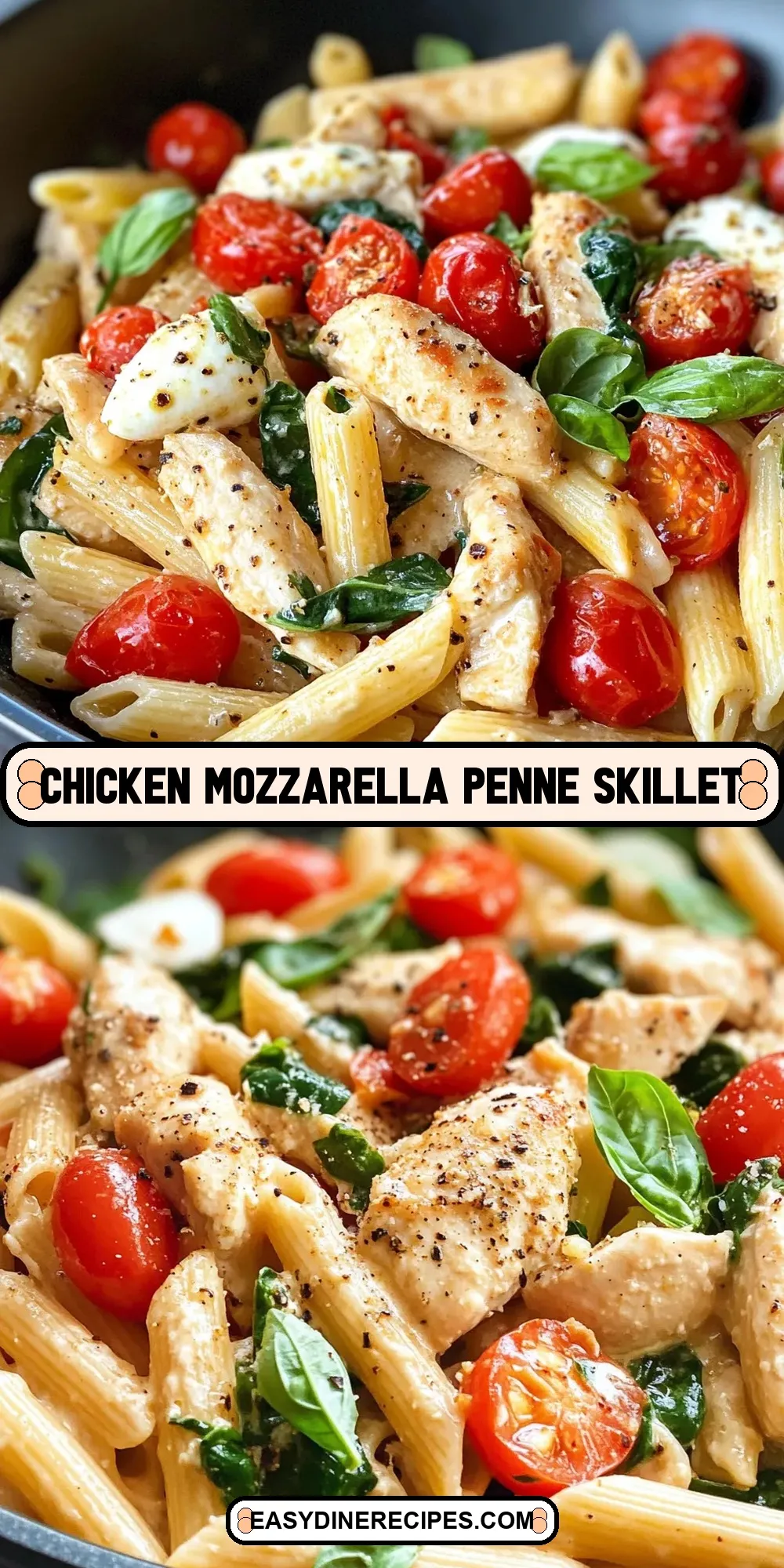 How To Make Delicious Chicken Mozzarella Penne Skillet