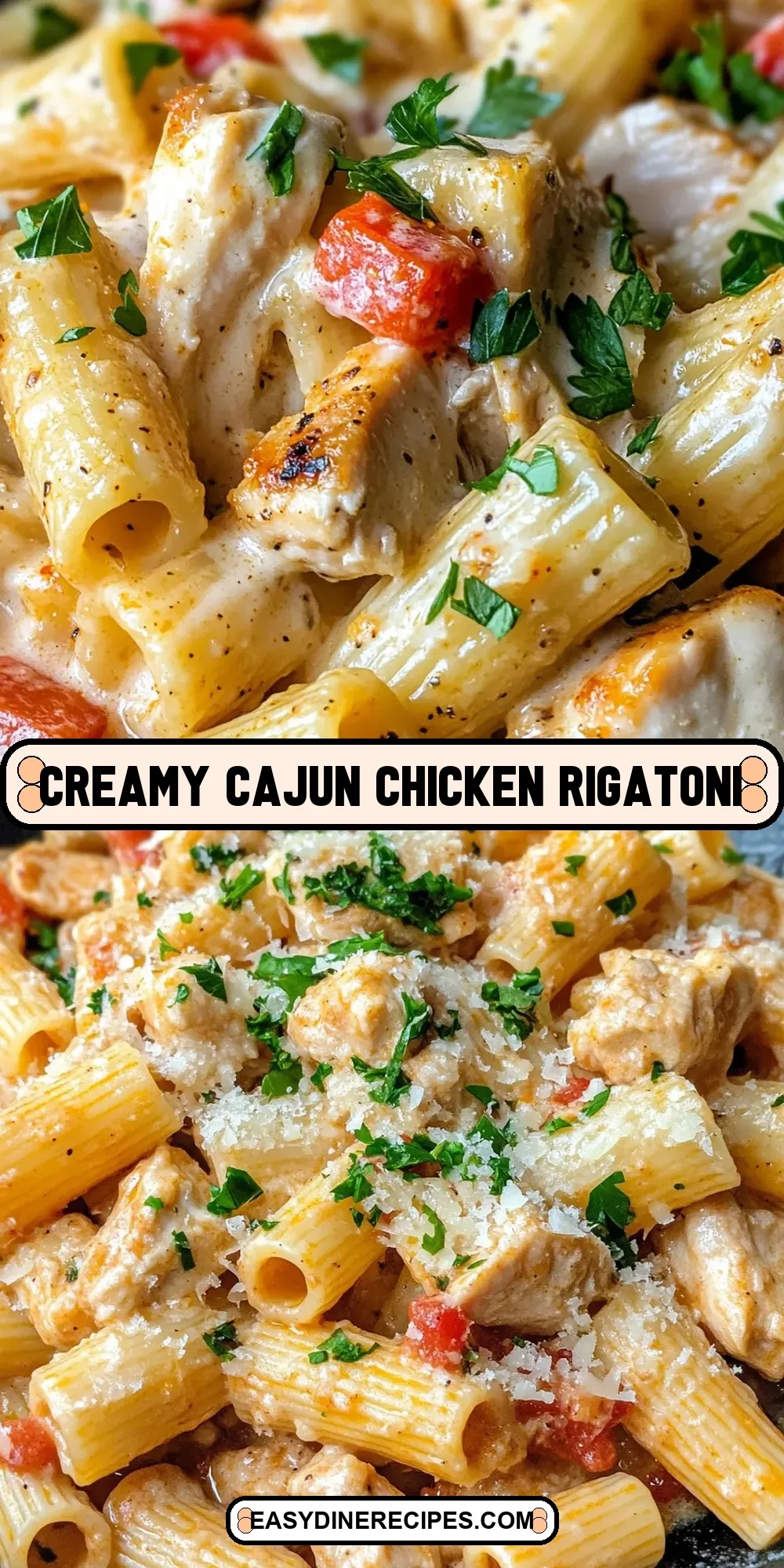 Easy Creamy Cajun Chicken Rigatoni Recipe