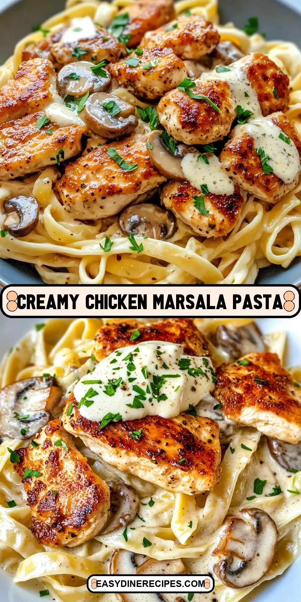 Creamy Chicken Marsala Pasta (Perfect & Delicious)