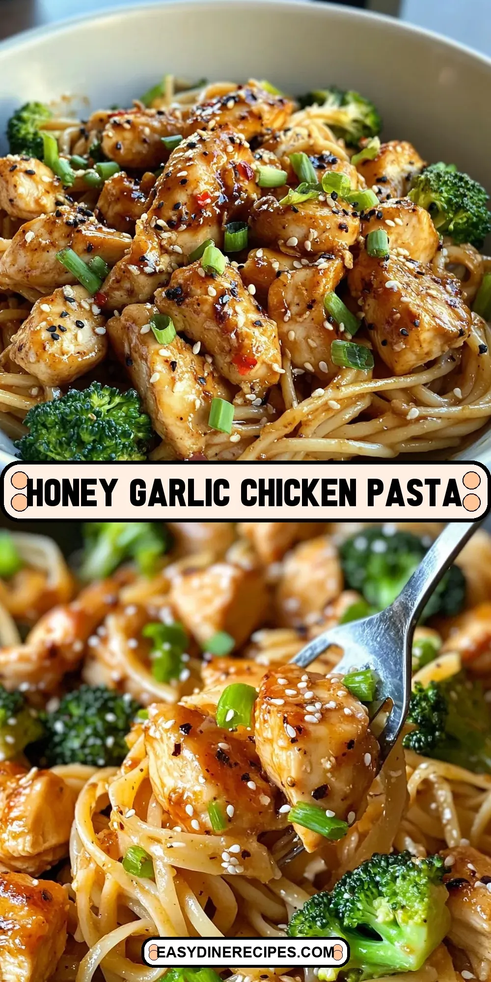 Easy Honey Garlic Chicken Pasta Recipe