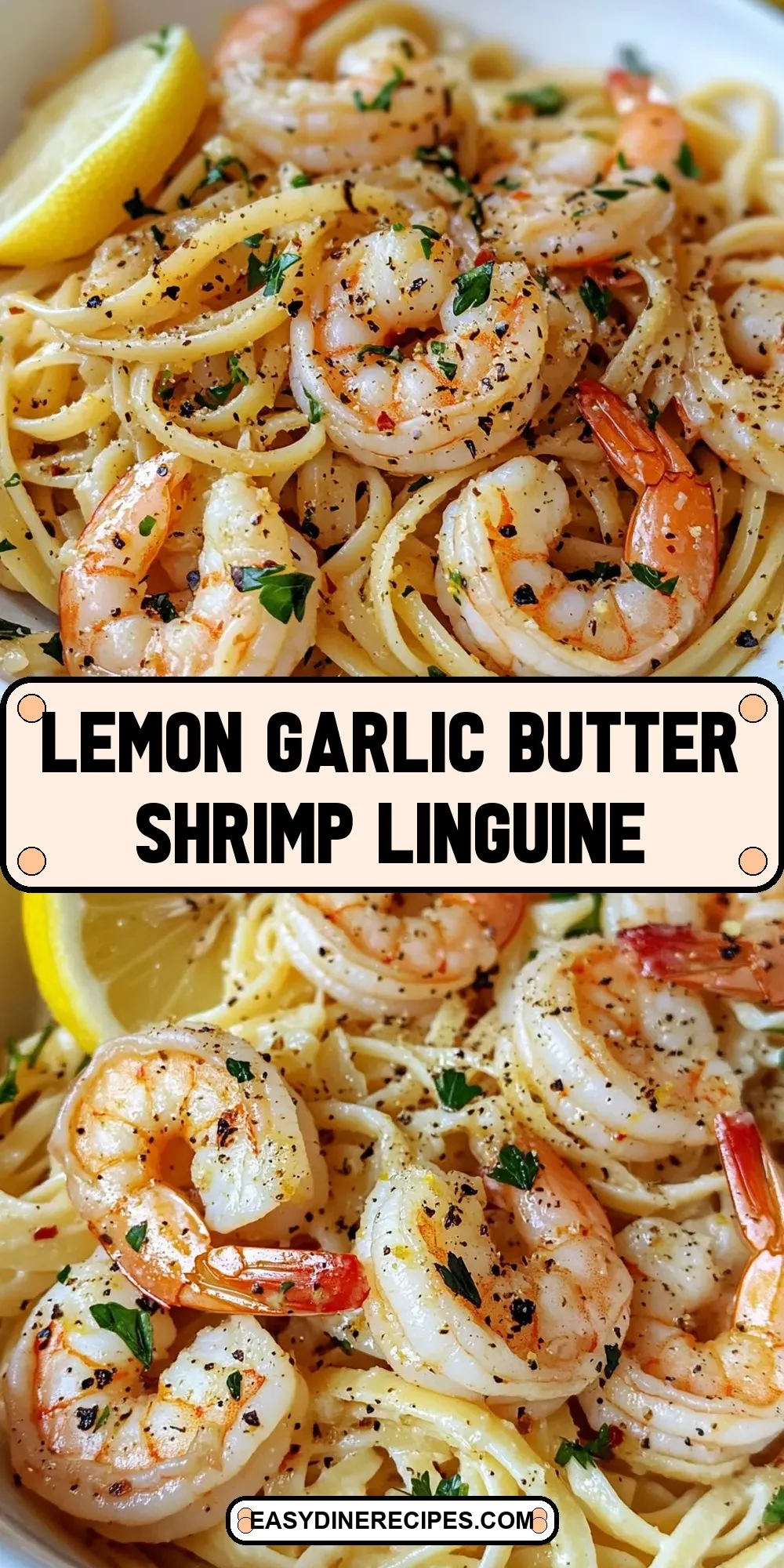 The Best Lemon Garlic Butter Shrimp Linguine Ever