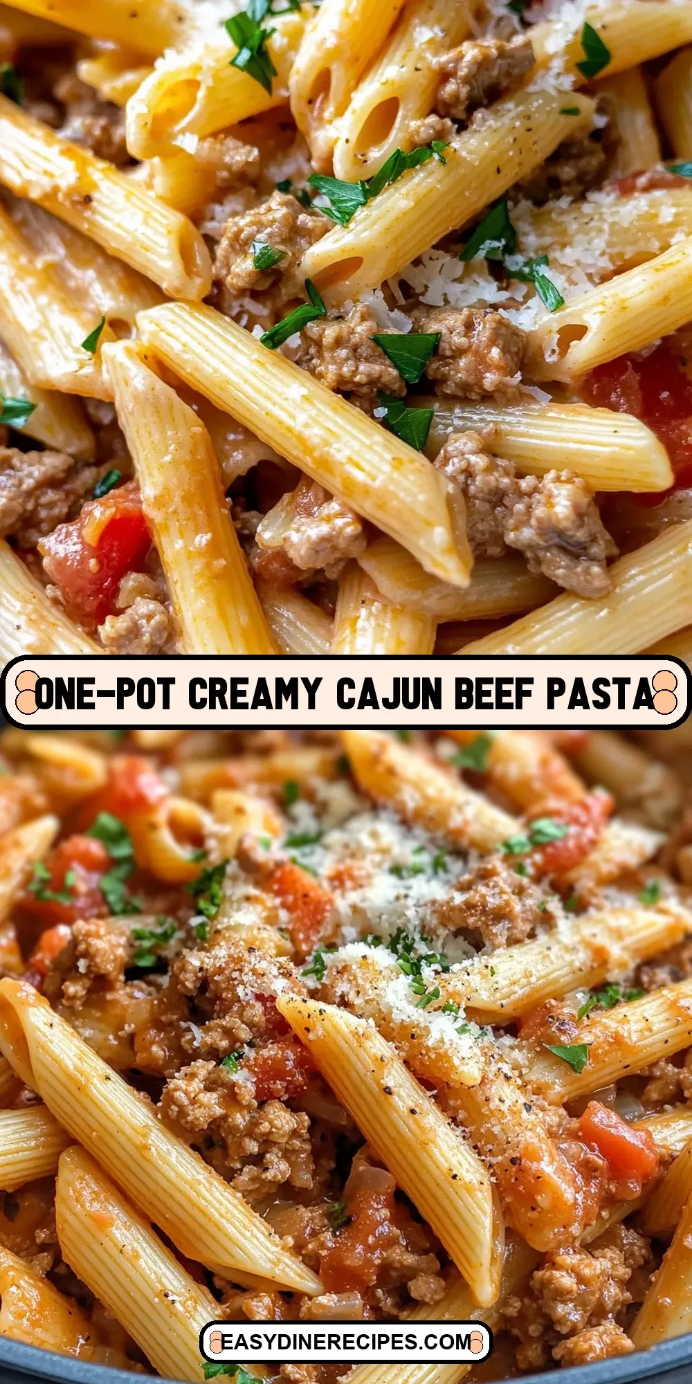 Easy One-Pot Creamy Cajun Beef Pasta Recipe