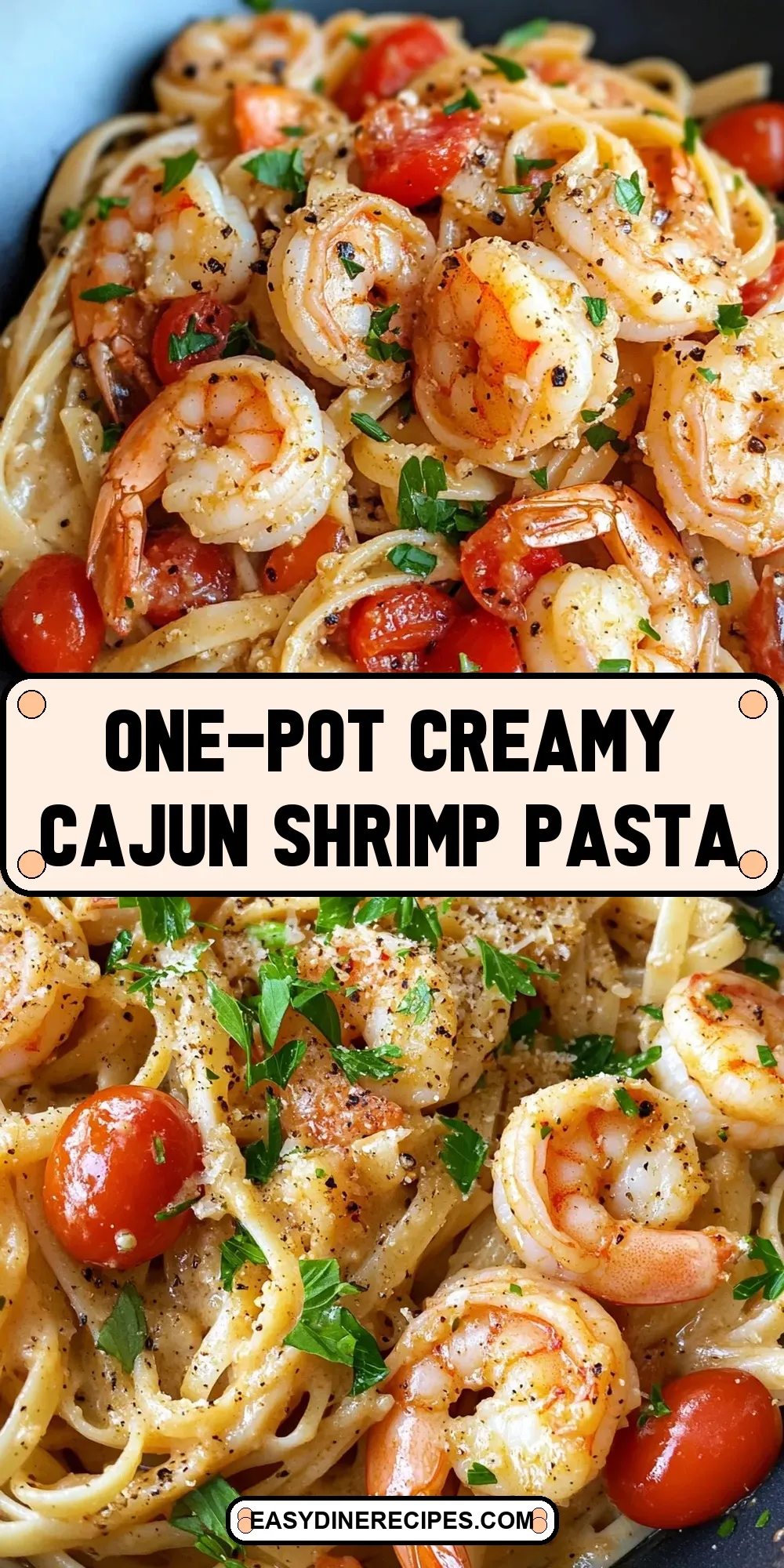 One-Pot Creamy Cajun Shrimp Pasta (Fresh & Delicious)