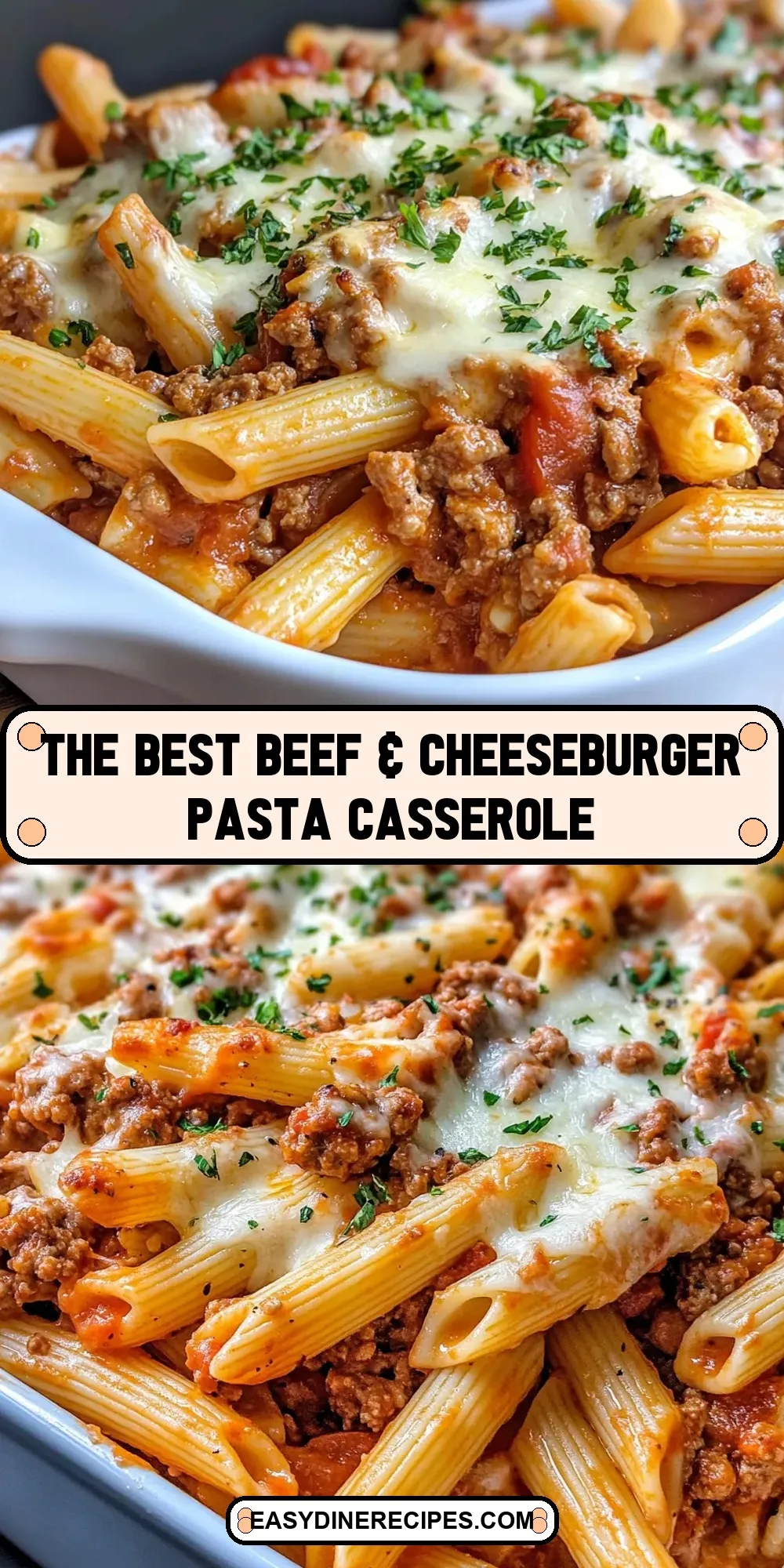 How To Make Healthy The Best Beef & Cheeseburger Pasta Casserole