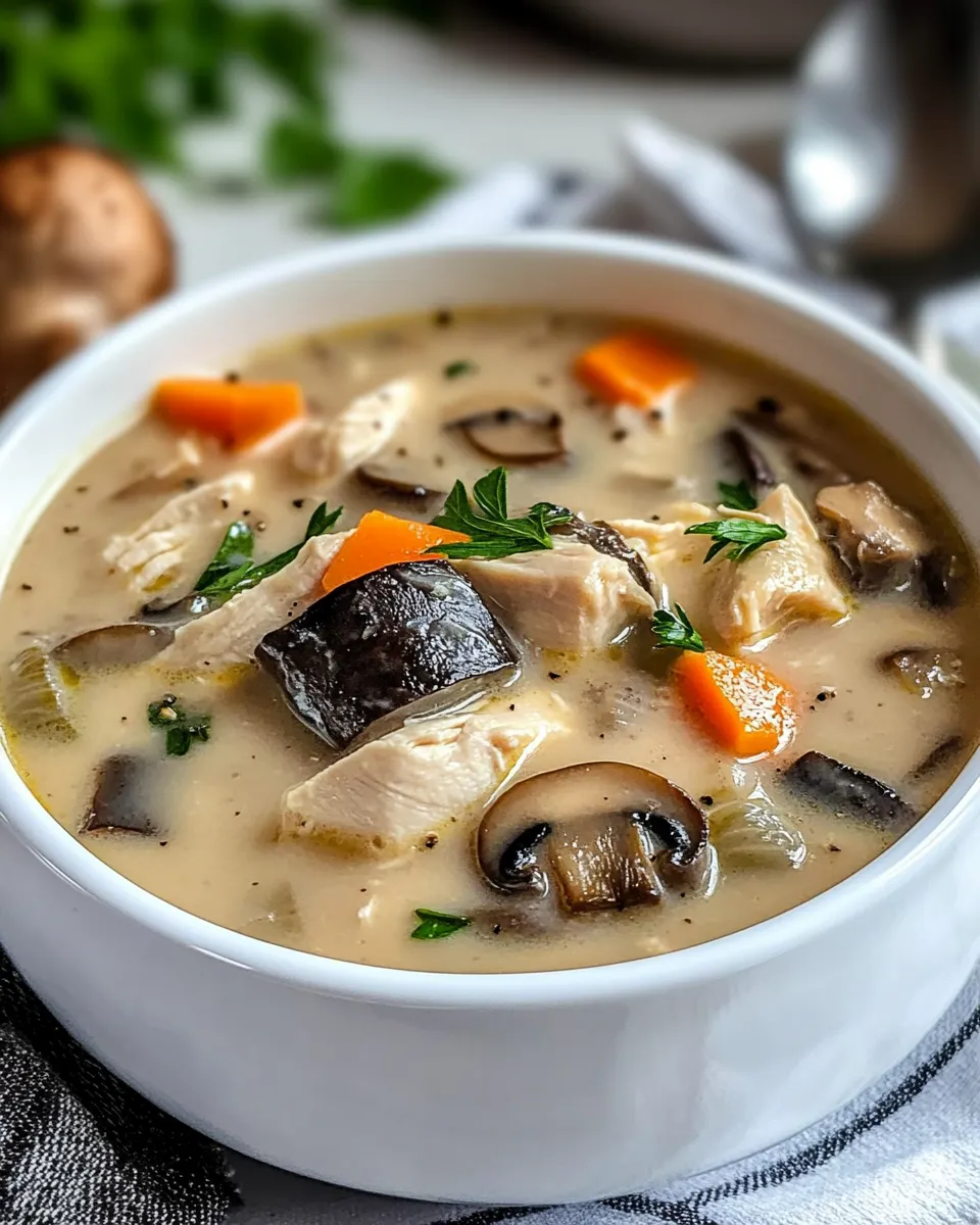 Classic 30 Minute Chicken Mushroom Soup dish photo