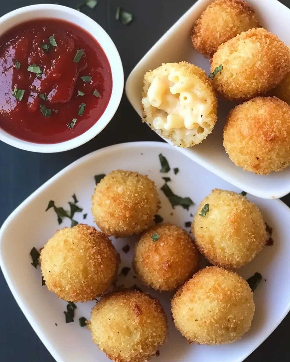 Classic Air Fryer Mac And Cheese Balls (Premade OR Frozen) dish photo
