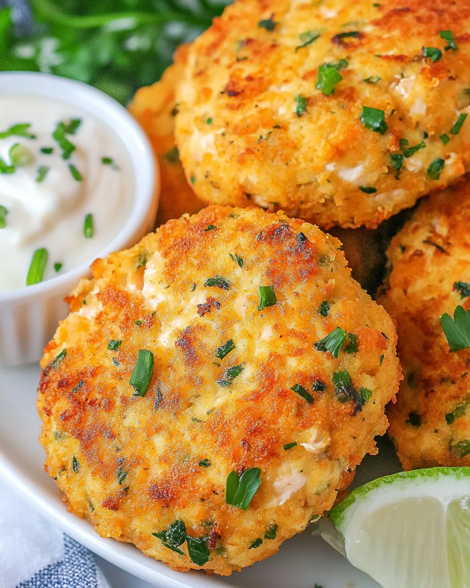 Easy Air Fryer Salmon Cakes dish photo
