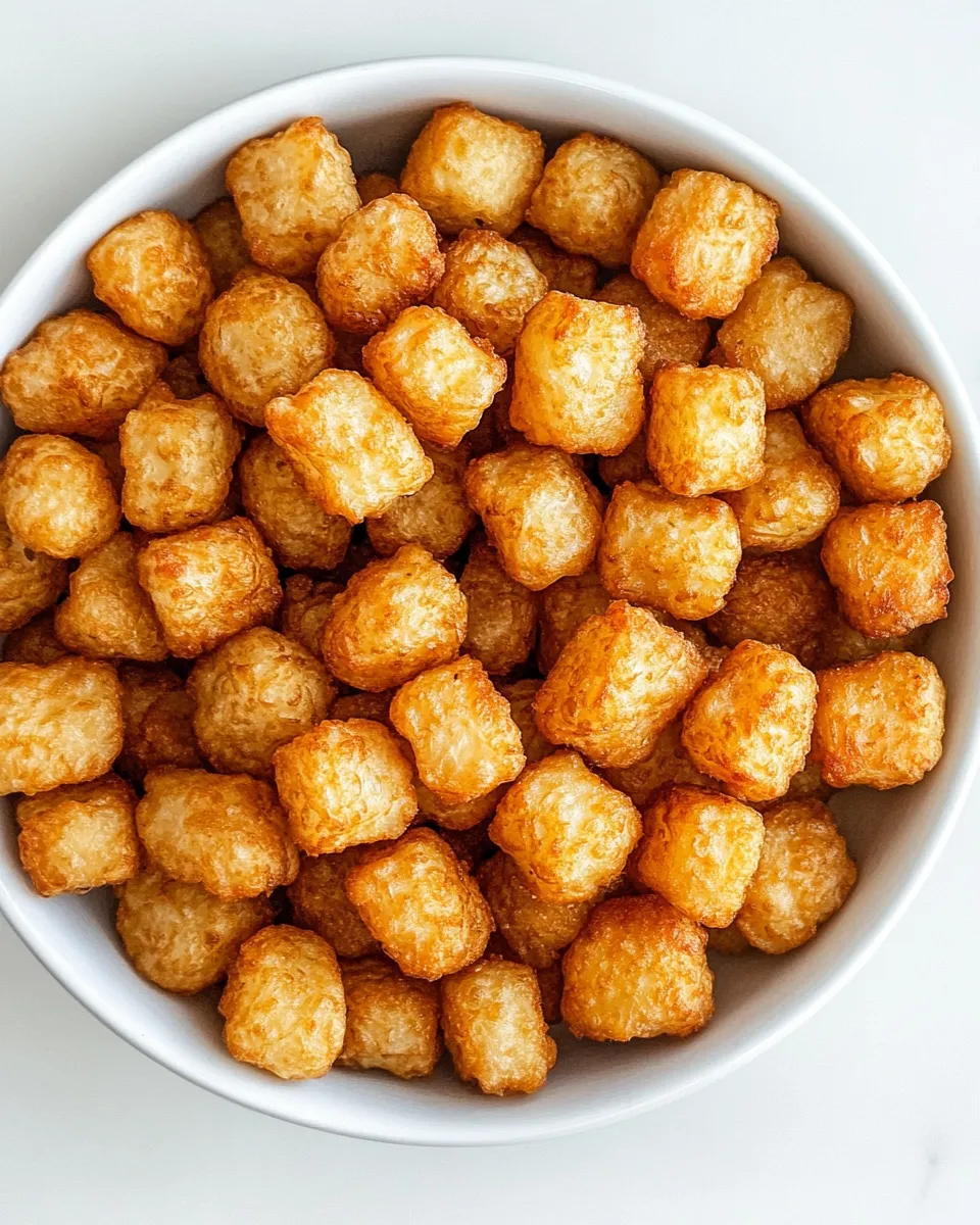 Easy Air Fryer Tater Tots food shot