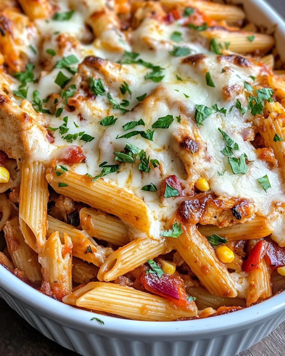 Classic BBQ Chicken Pasta Bake recipe image