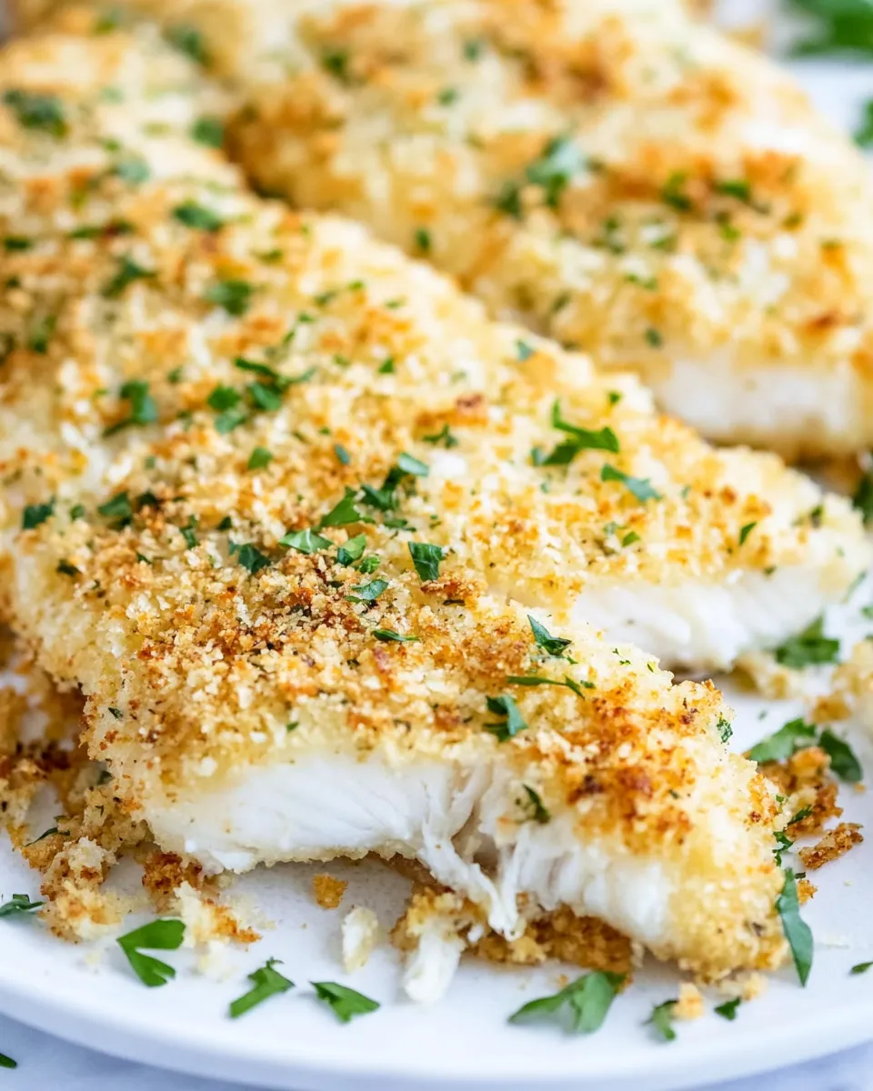Classic Baked Breaded Tilapia Recipe dish photo