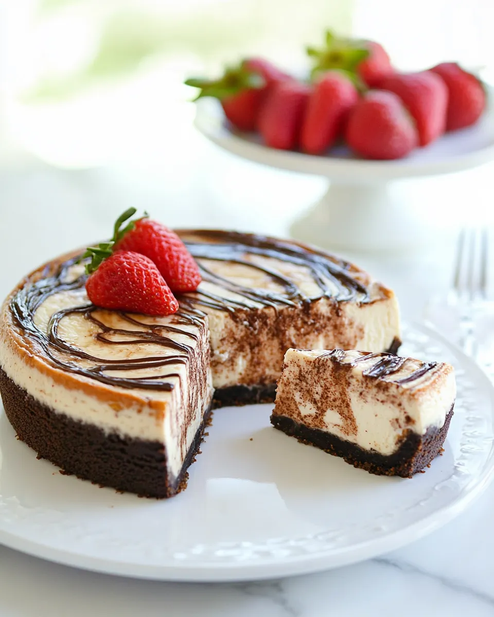 Easy Banana Split Cheesecake food shot