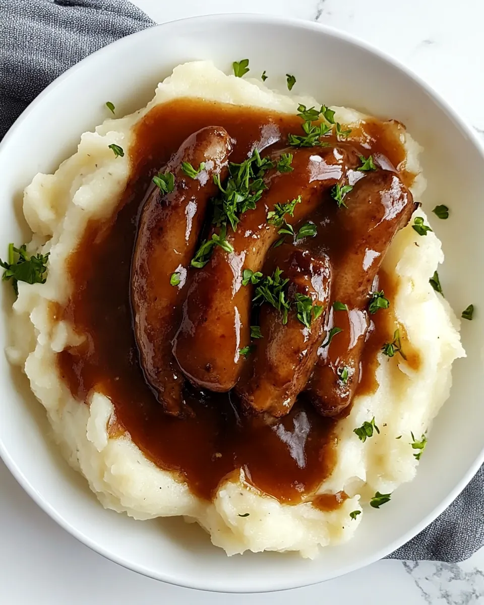Classic Bangers and Mash photo
