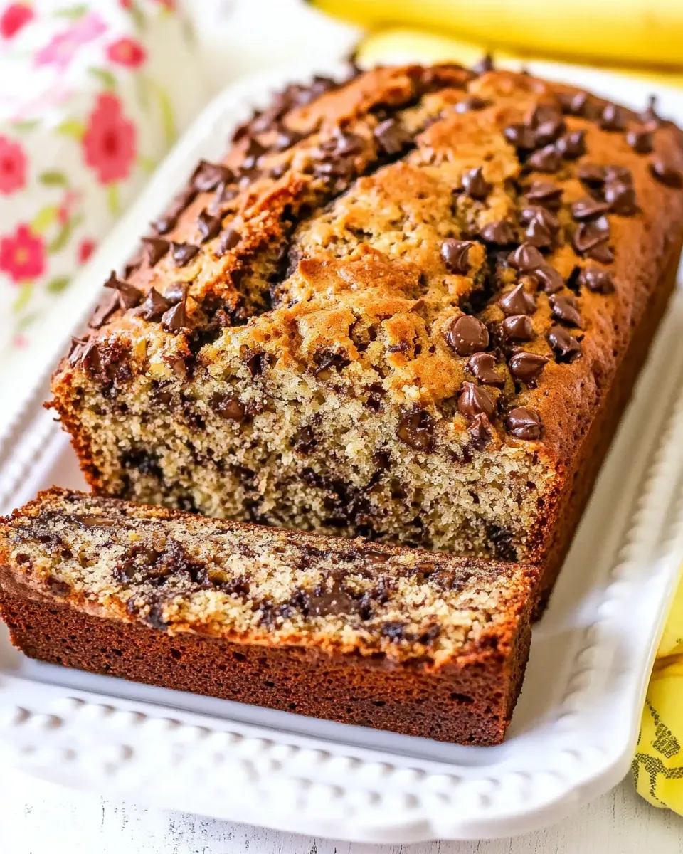 Easy Betty Crocker Banana Bread food shot