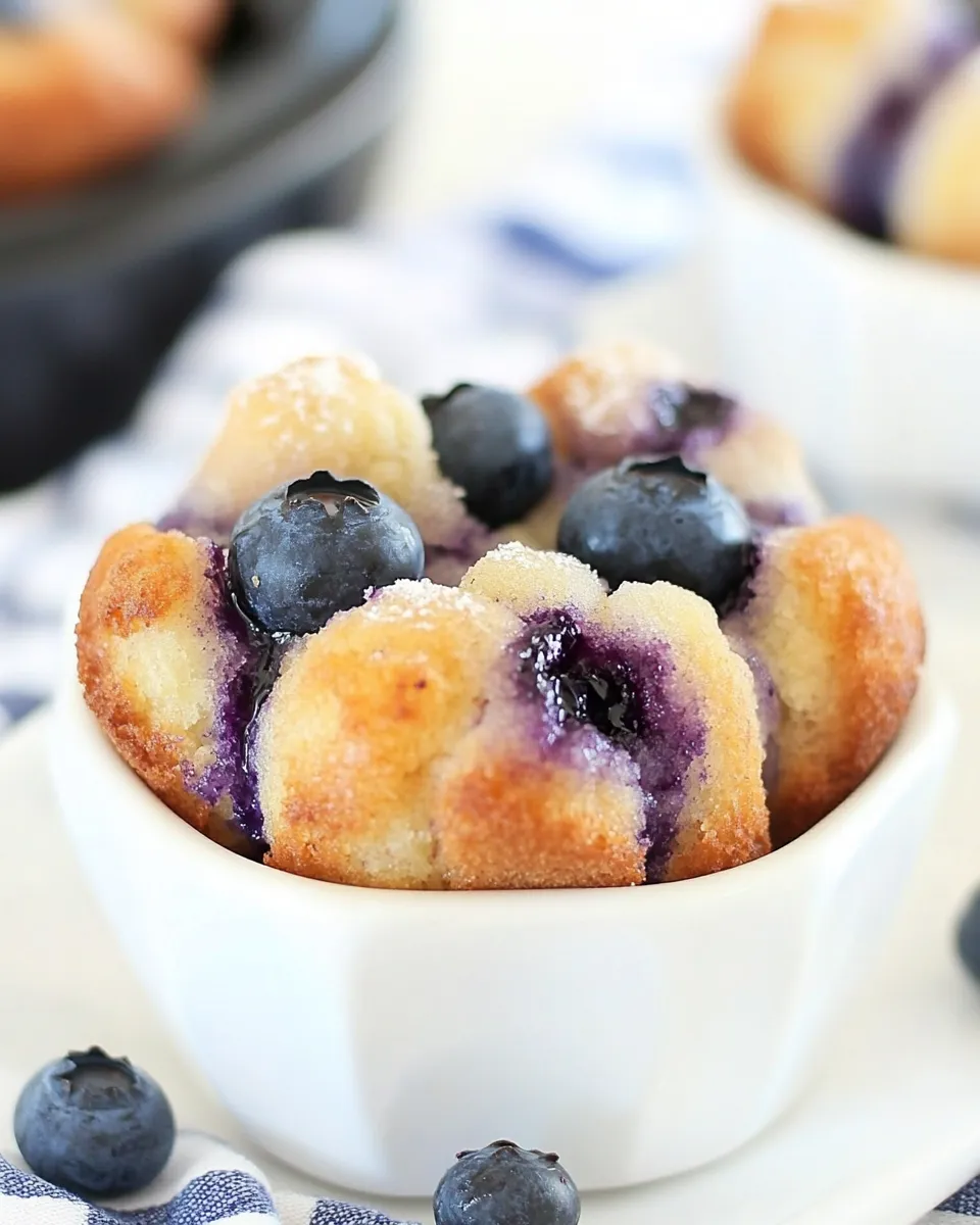 Classic Blueberry Monkey Bread Muffins image