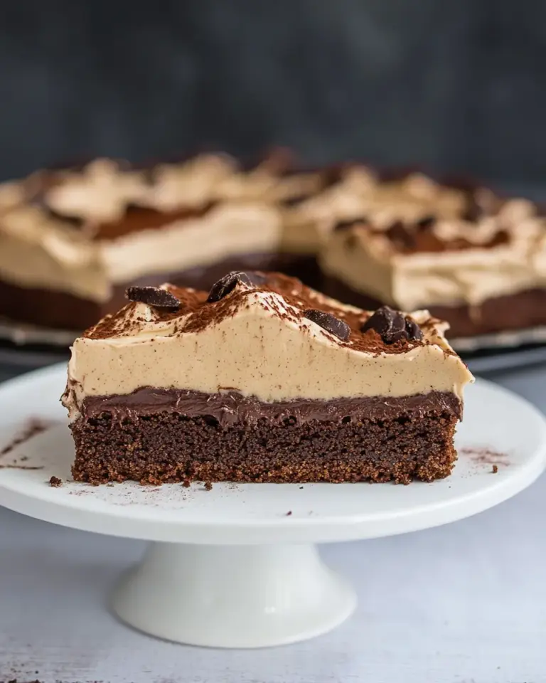 Delicious Brownie Cake with Cookie Butter Frosting photo