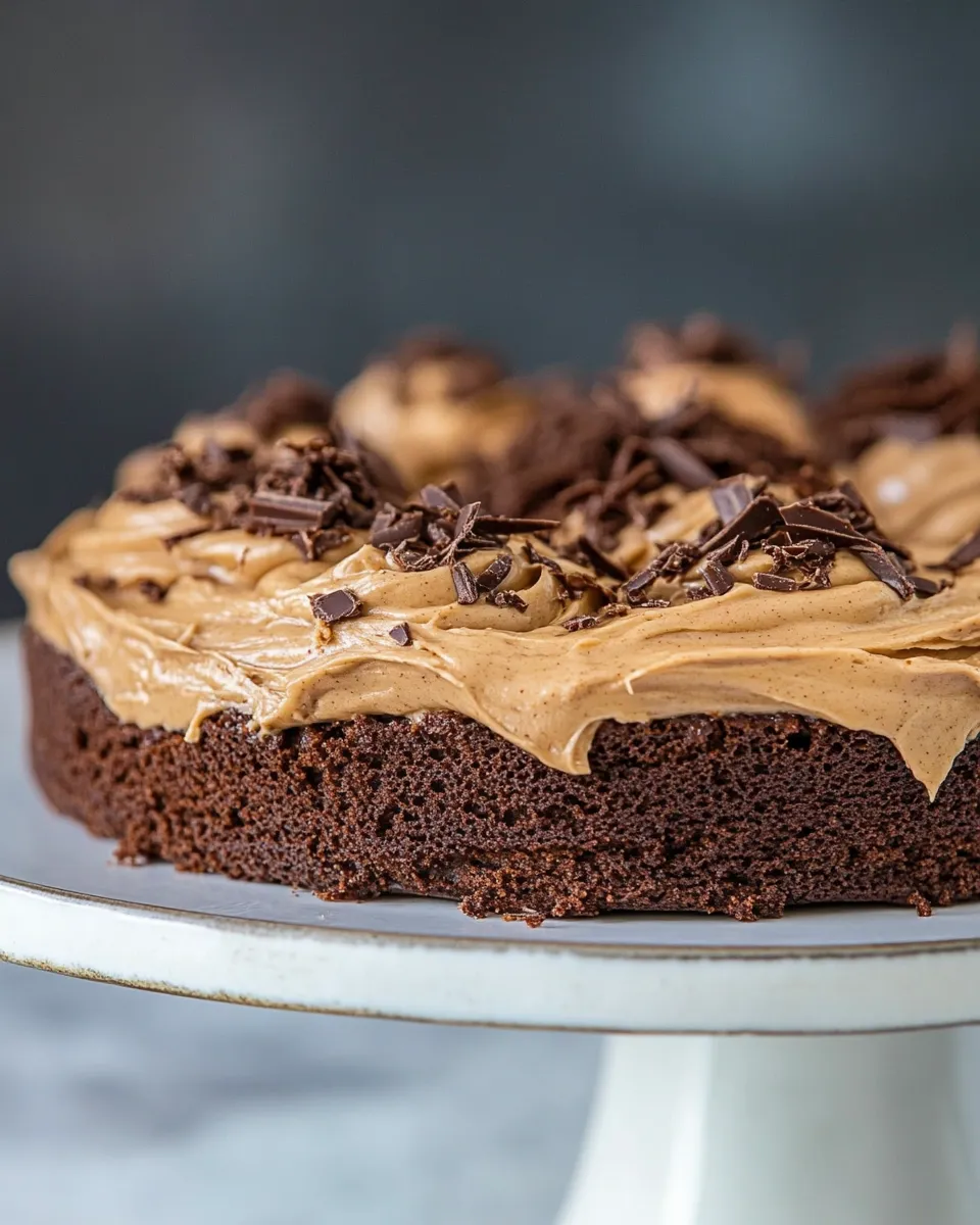 Classic Brownie Cake with Cookie Butter Frosting dish photo