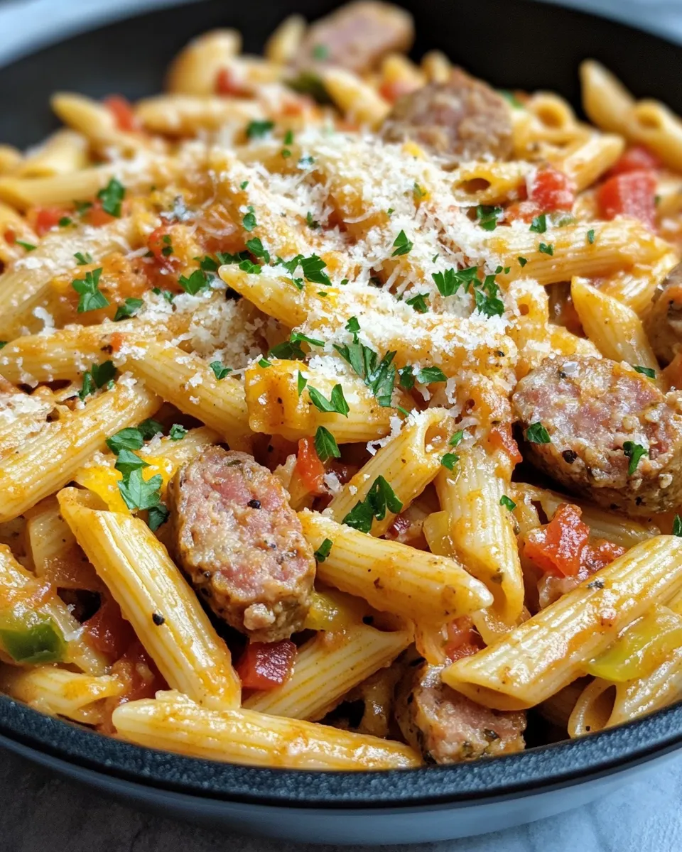 Homemade Cajun Sausage and Pasta Skillet recipe photo