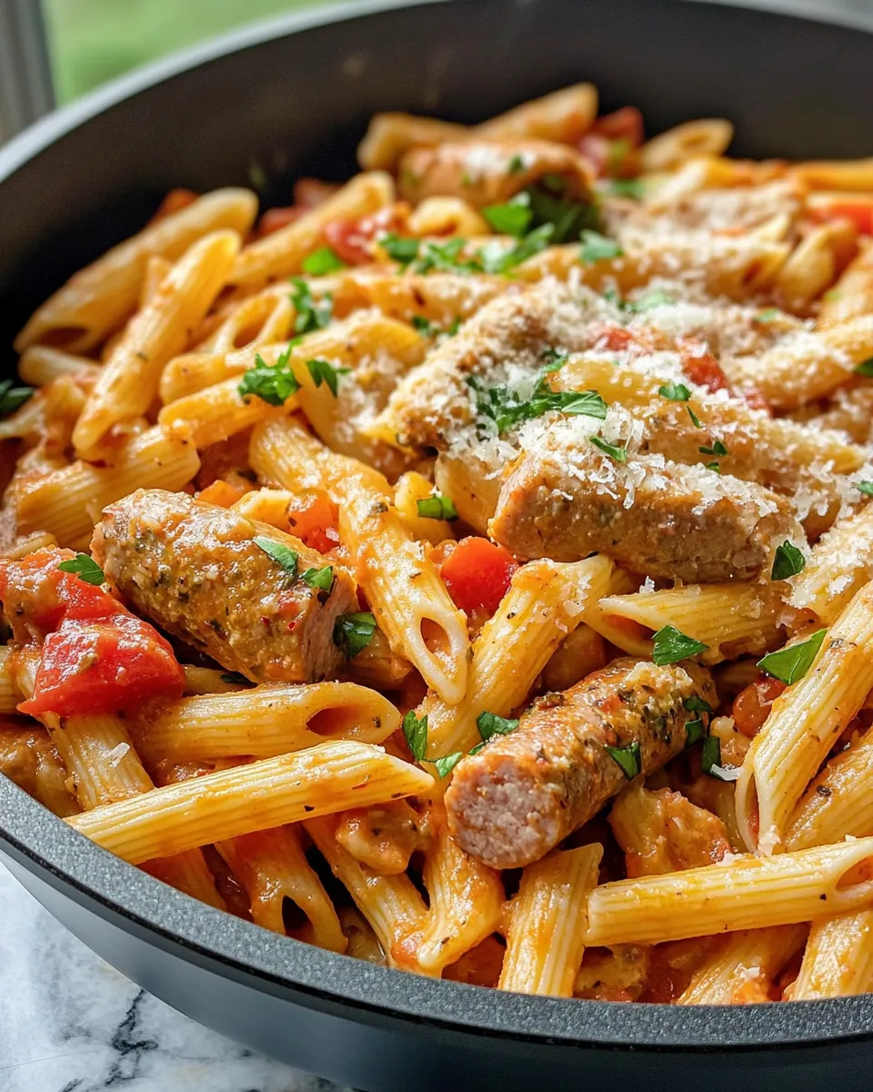 Classic Cajun Sausage and Pasta Skillet dish photo