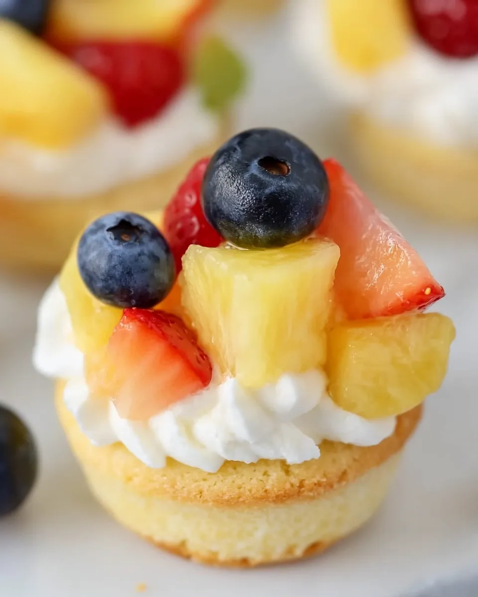 Classic Cheesecake Sugar Cookie Cups (Fruit Pizza!) recipe image