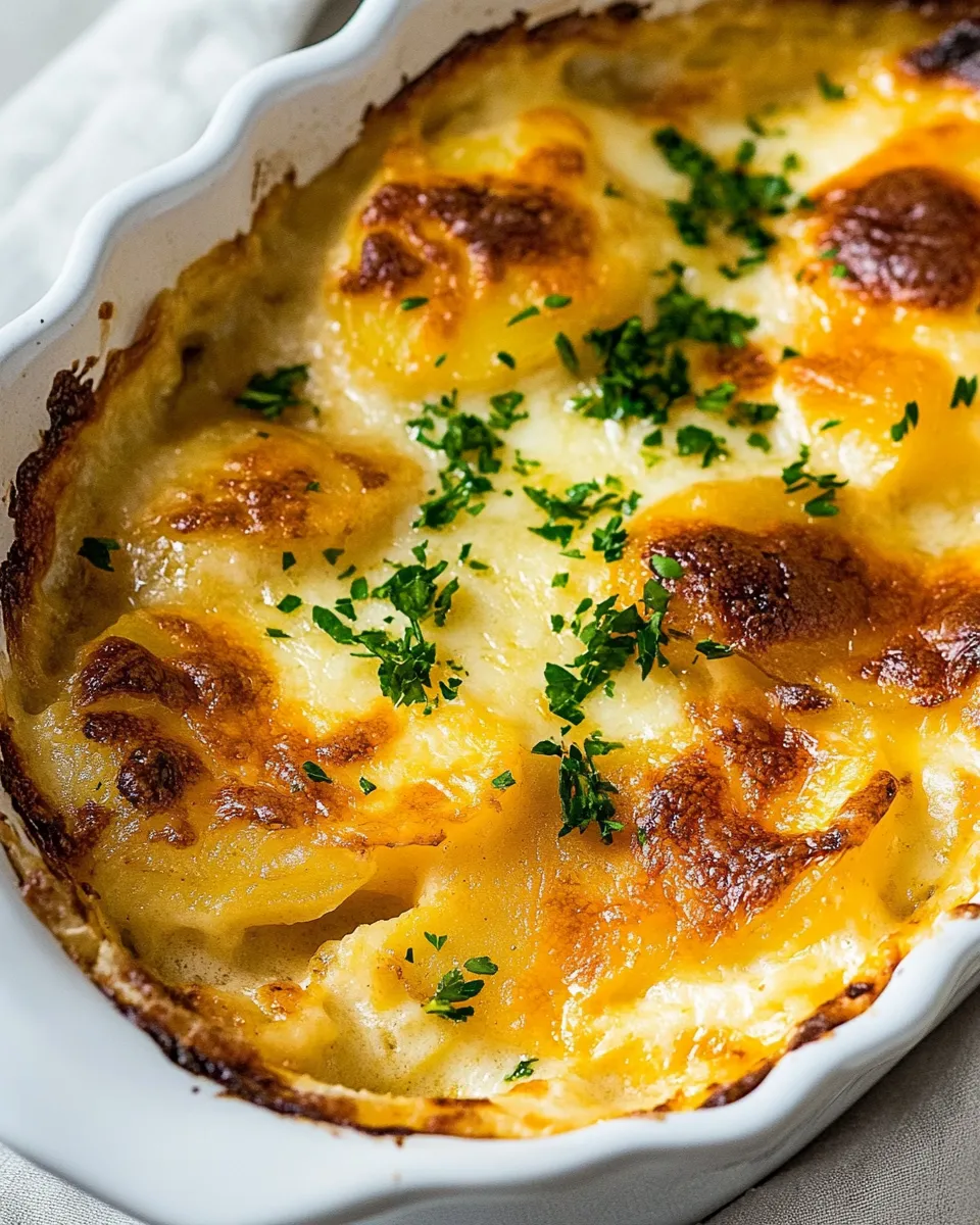 Homemade Cheesy Potato Gratin for Two recipe photo