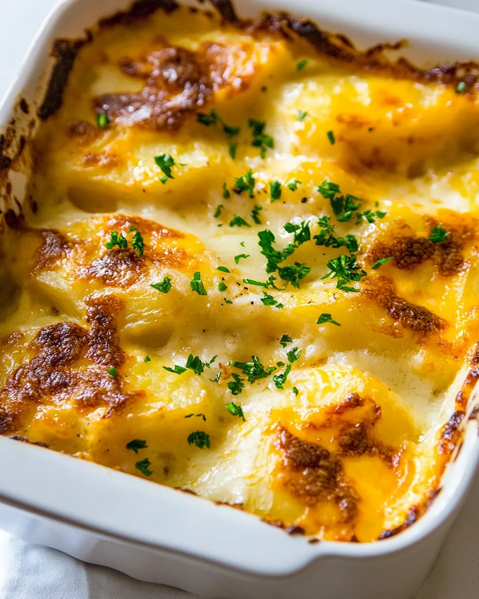 Classic Cheesy Potato Gratin for Two dish photo